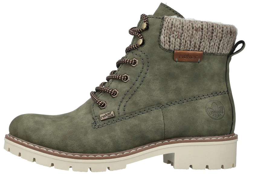 Green Warmlined Lace Up Boot - Image 3