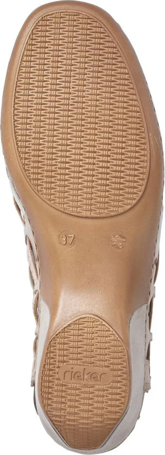 Grey/Metallic Woven Slingback - Image 6