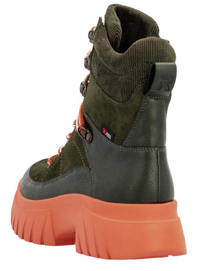 Khaki Lace Up Boot - Image 5