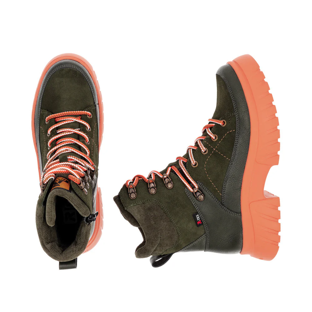 Khaki Lace Up Boot - Image 9