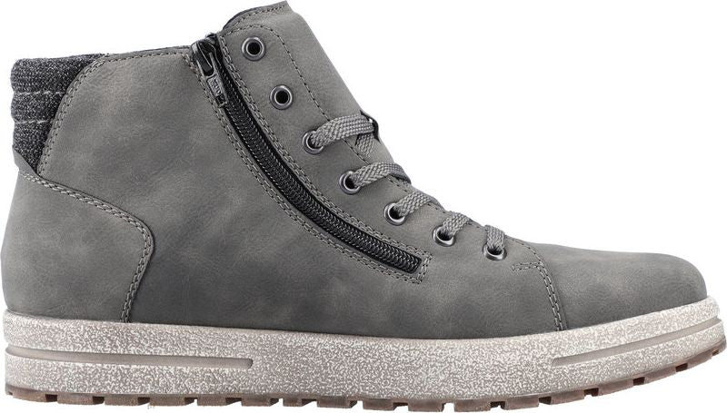 Men's Warm Lined Lace Up Boot Grey - Image 2