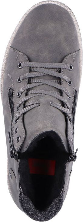 Men's Warm Lined Lace Up Boot Grey - Image 4