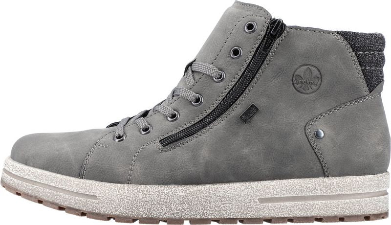 Men's Warm Lined Lace Up Boot Grey - Image 5