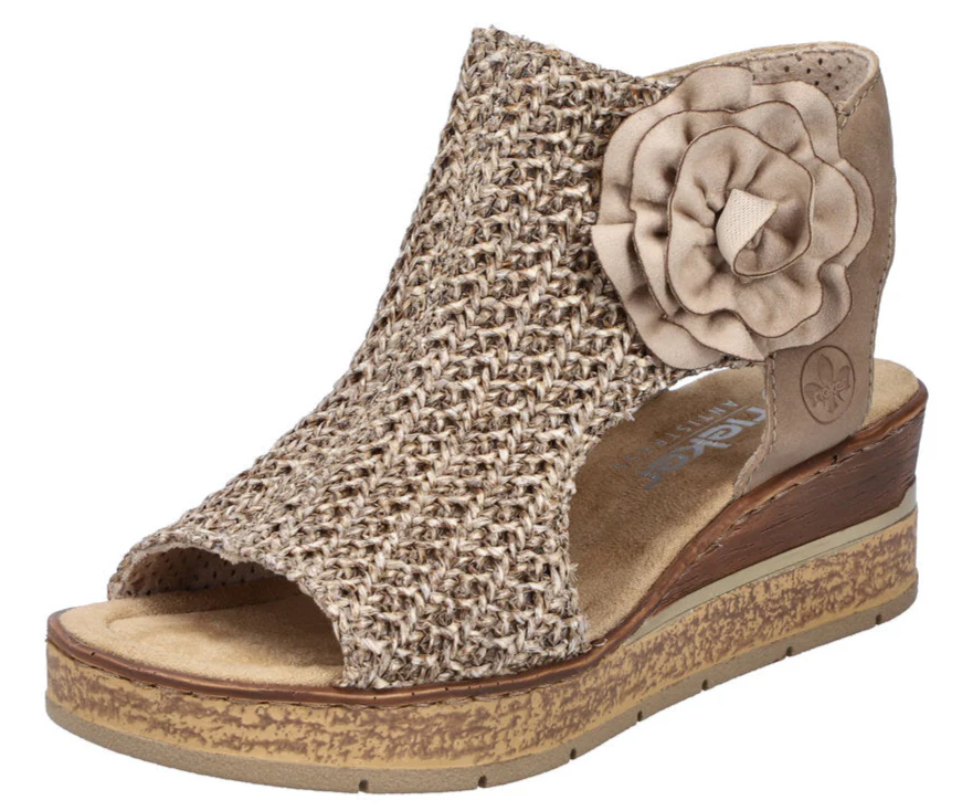 Pink Wedge Perf Sandal