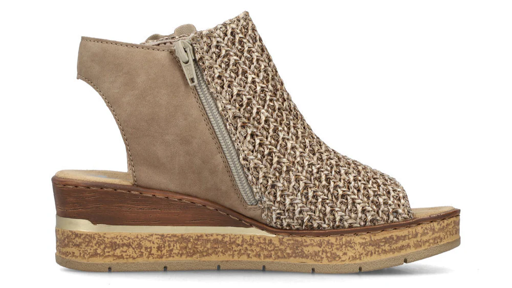 Pink Wedge Perf Sandal - Image 2