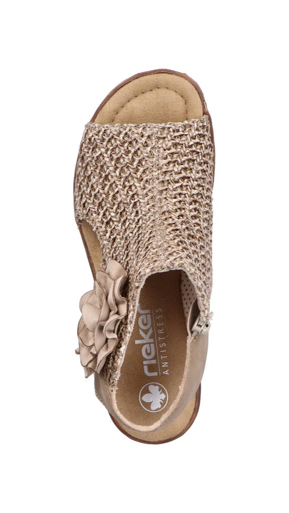 Pink Wedge Perf Sandal - Image 6