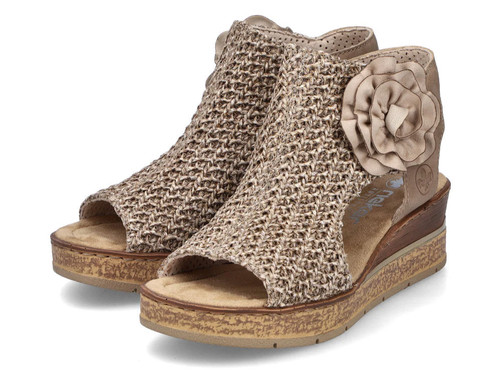 Pink Wedge Perf Sandal - Image 8