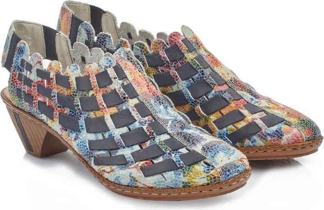Multi Colored Woven Slingback - Image 4