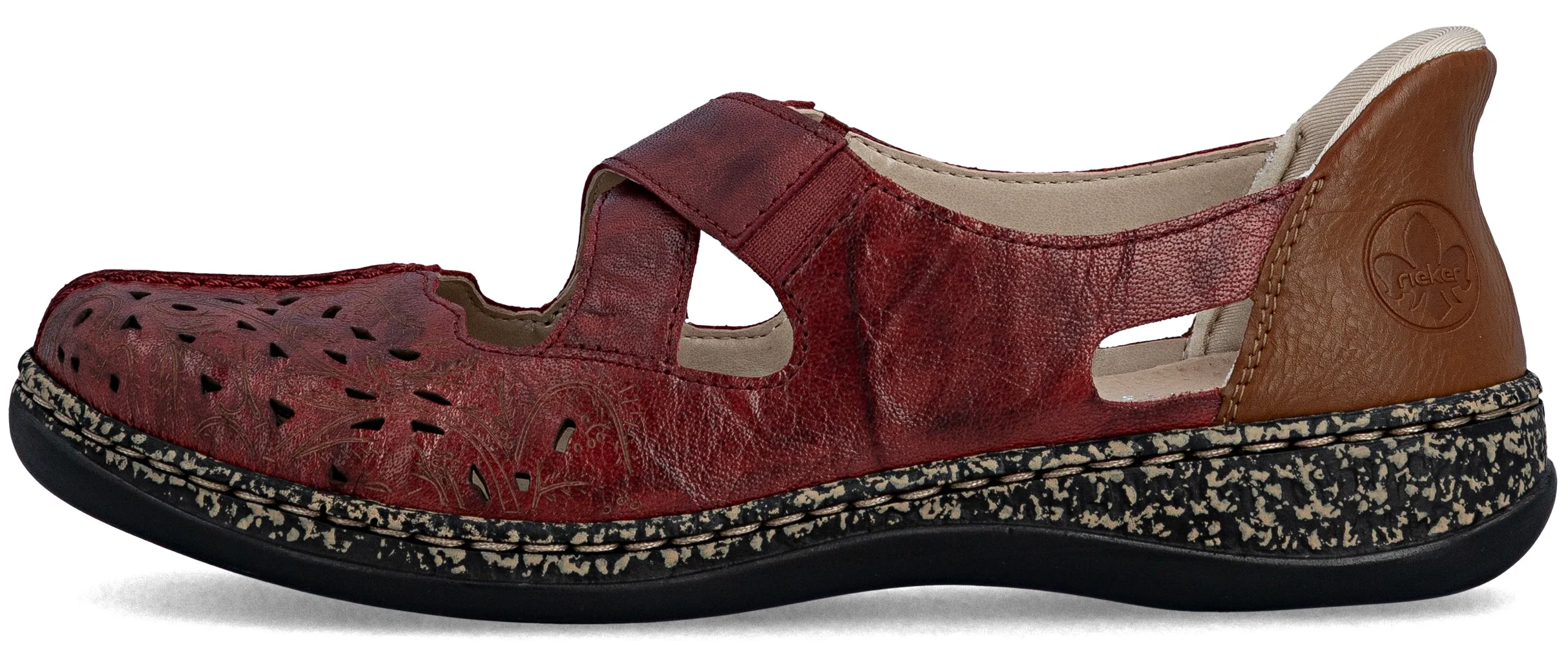 Red Criss Cross Slip On - Image 2