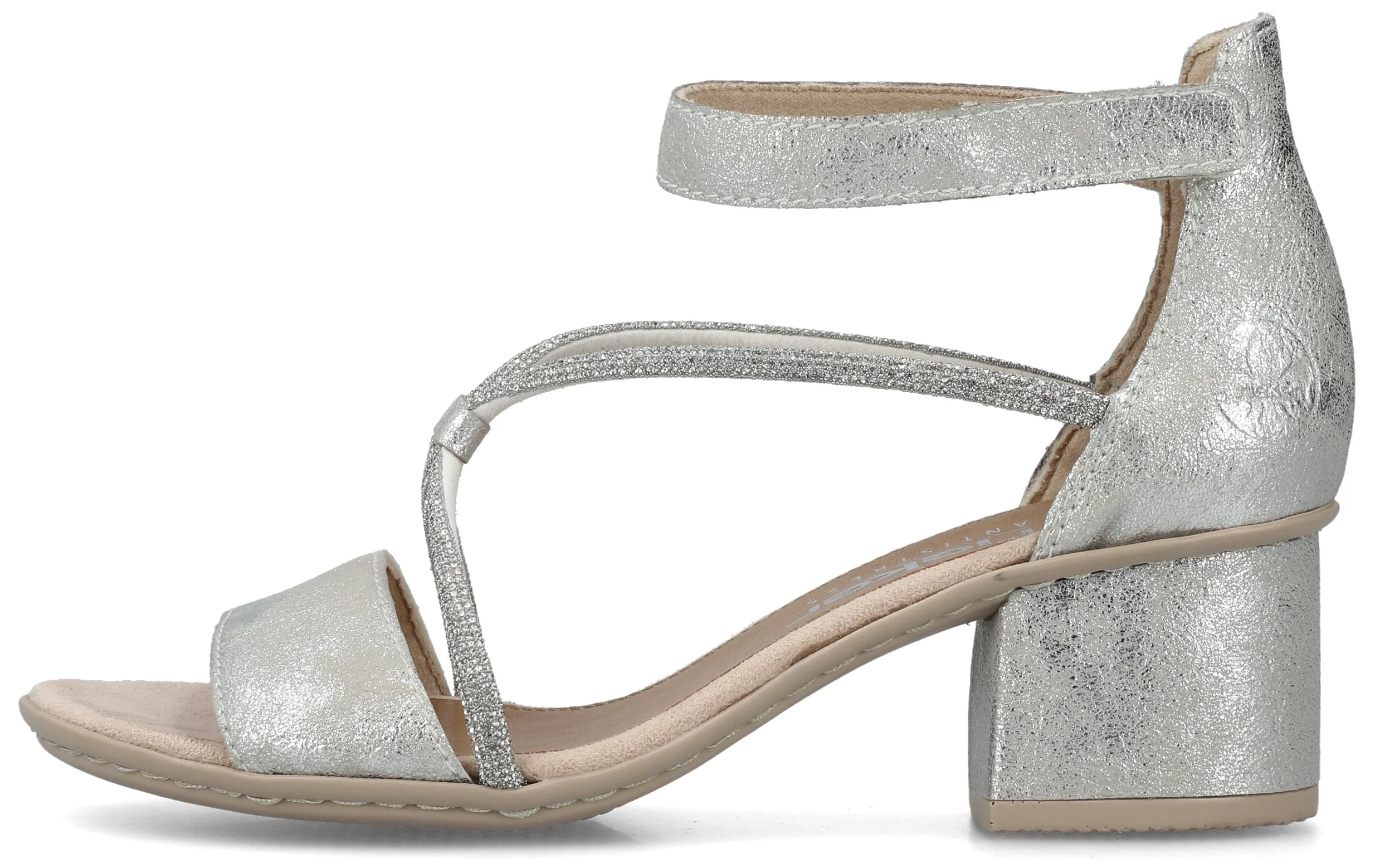 Silver Strappy Dress Sandal - Image 2