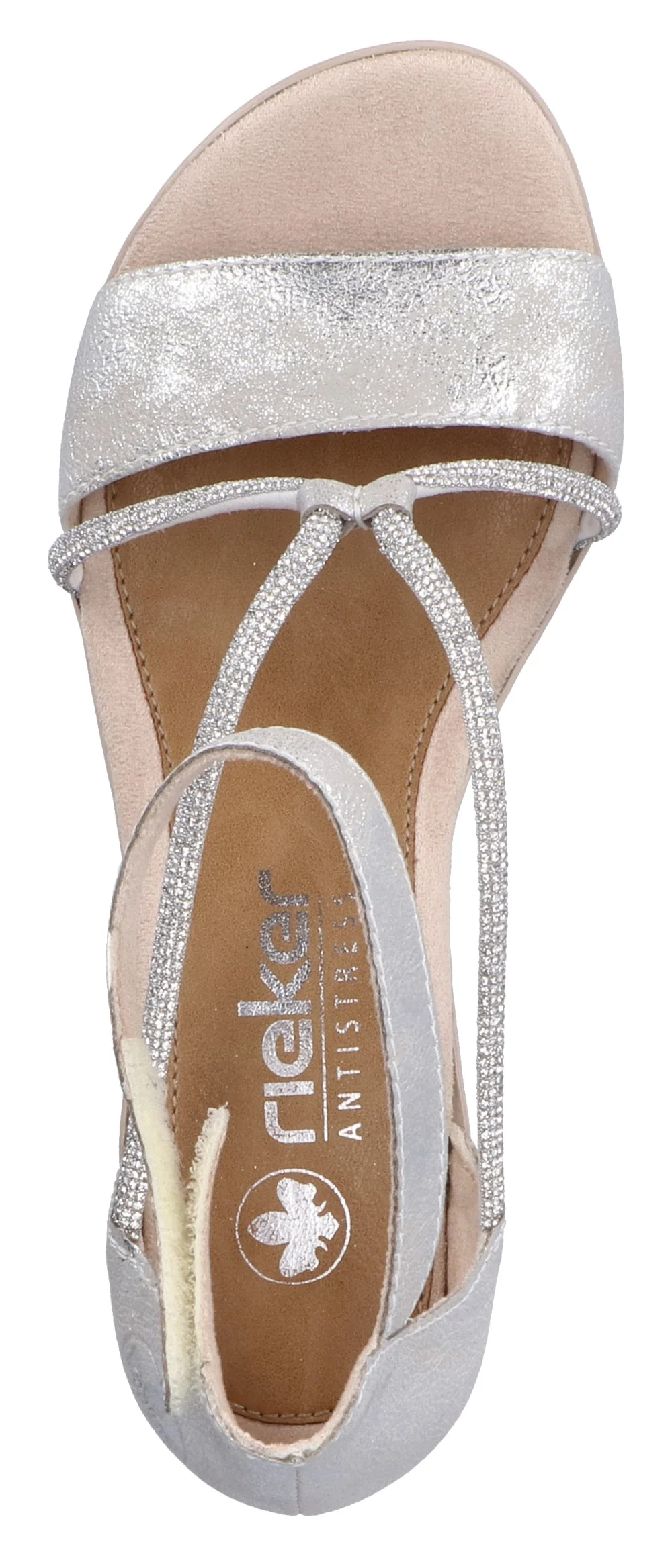 Silver Strappy Dress Sandal - Image 3