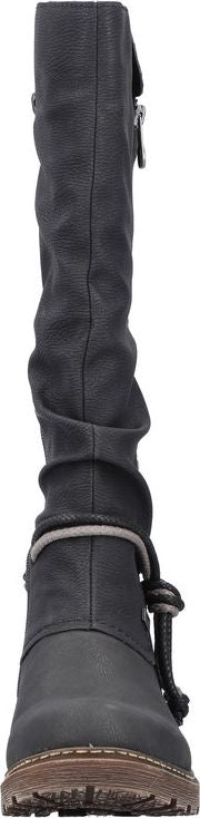 Tall Black Boot With Tassle - Image 4