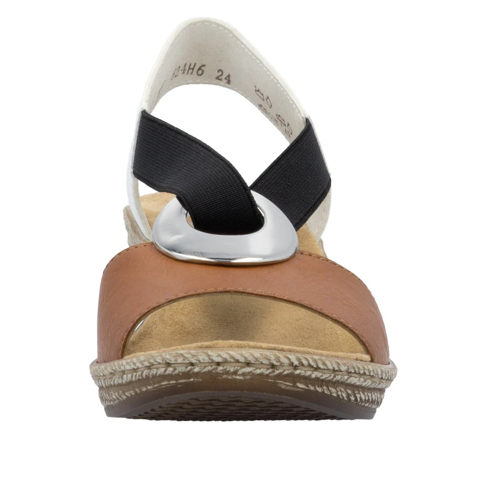 Tan Elastic Pull On Wedge - Image 4