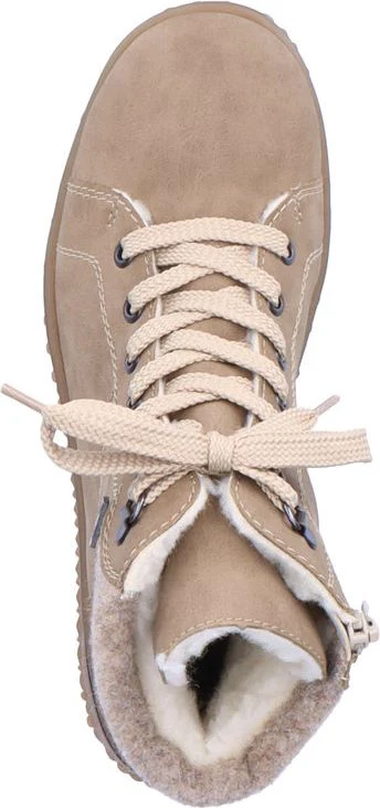 Tan Lace Up Ankle Boot - Image 6