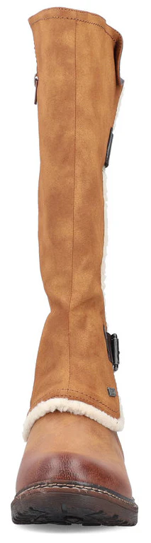 Tan Tall Side Zip Boot - Image 6