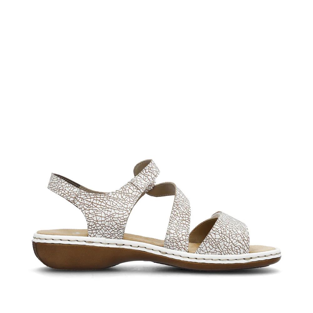 White Criss Cross Sandal - Image 2