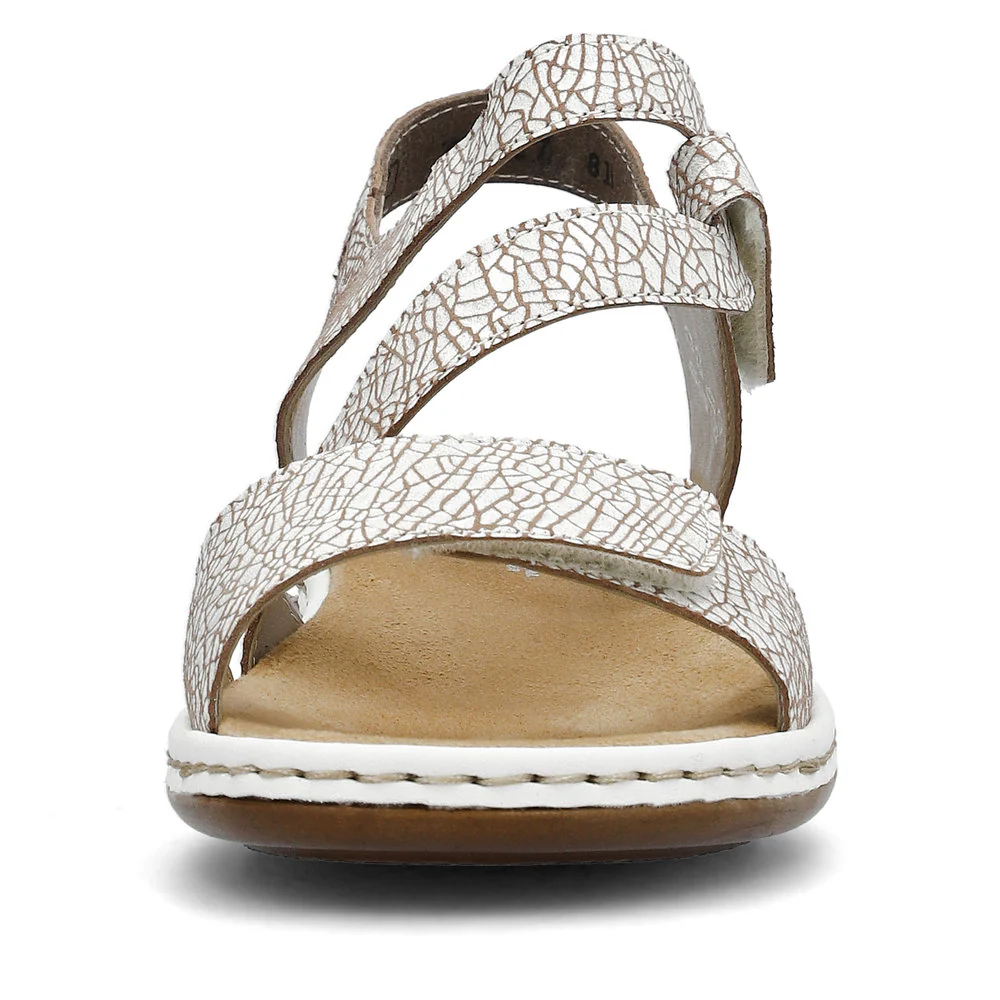 White Criss Cross Sandal - Image 4