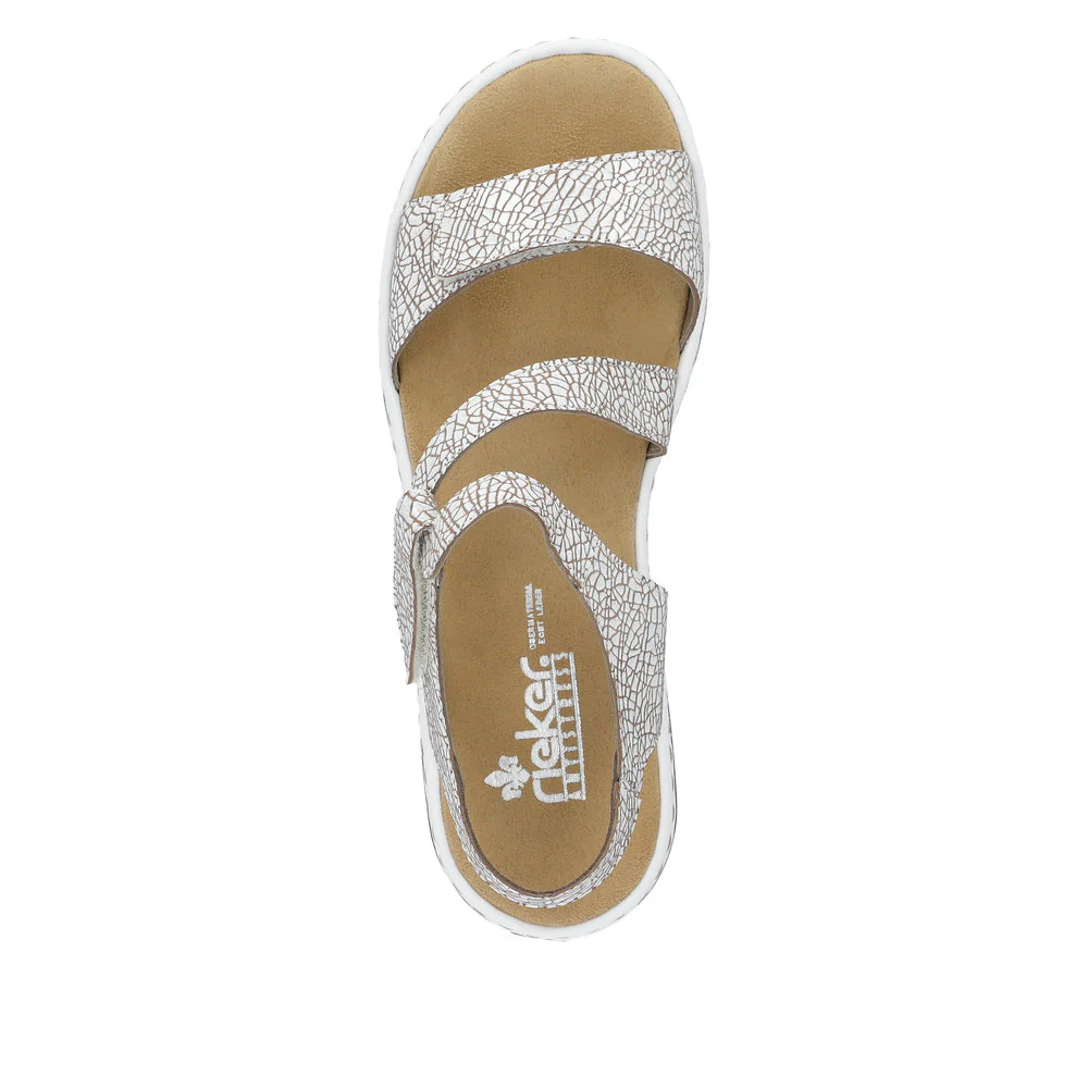 White Criss Cross Sandal - Image 6