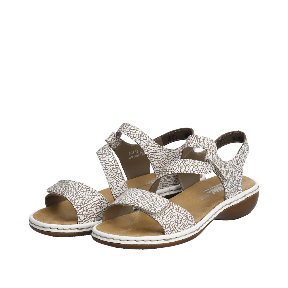 White Criss Cross Sandal - Image 7
