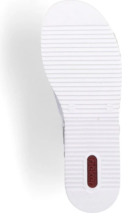 White Criss Cross Wedge Slide - Image 7