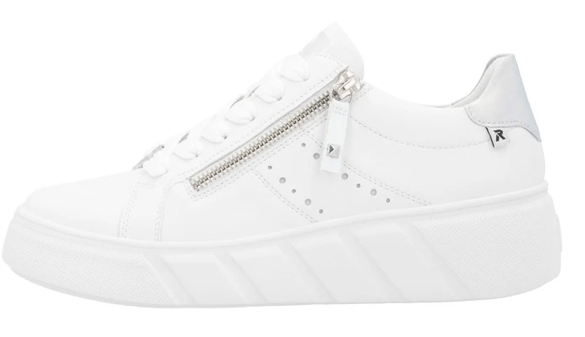 White Lace Up Side Zip - Image 3