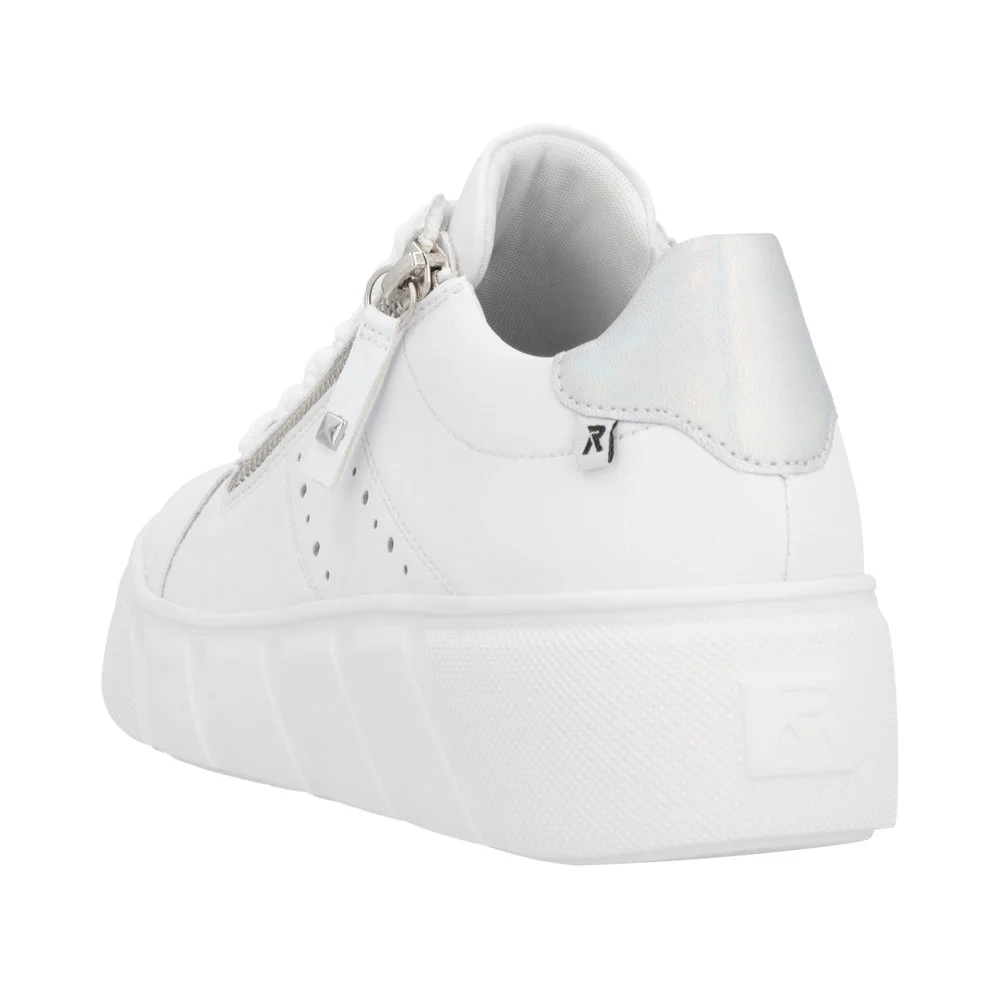 White Lace Up Side Zip - Image 5