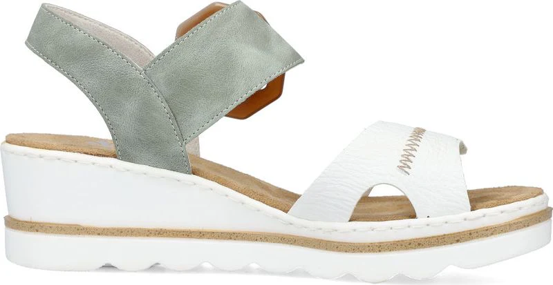 White/Mint Wedge With Buckle - Image 2
