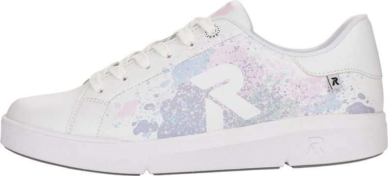 White/Pastel Pattern Lace Up - Image 3