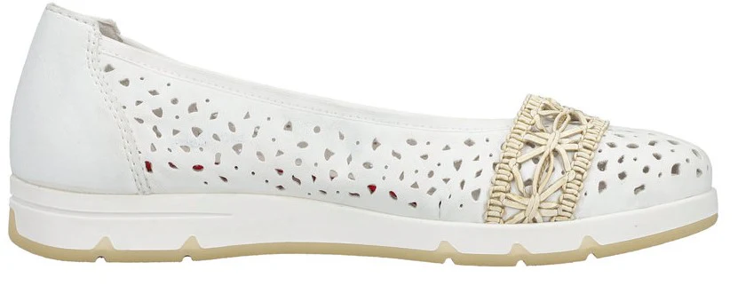 White Perf Slip On - Image 2