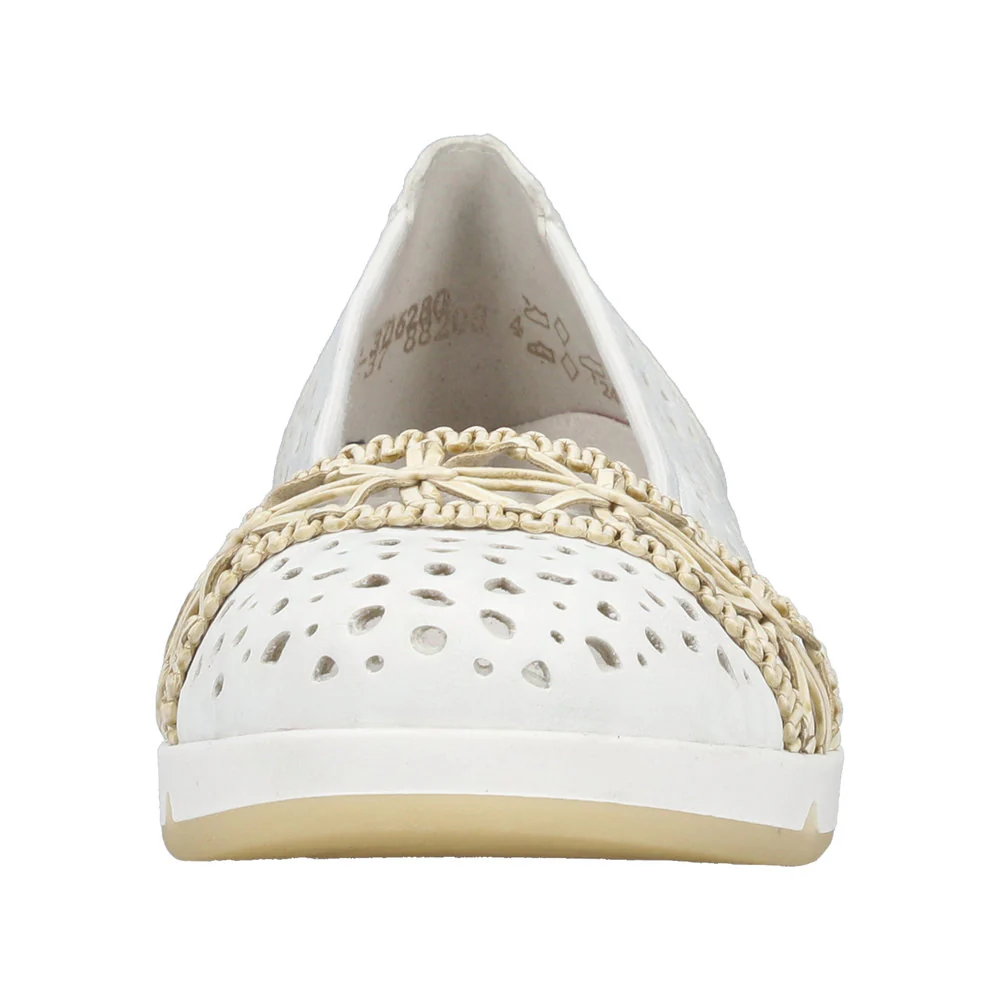 White Perf Slip On - Image 6