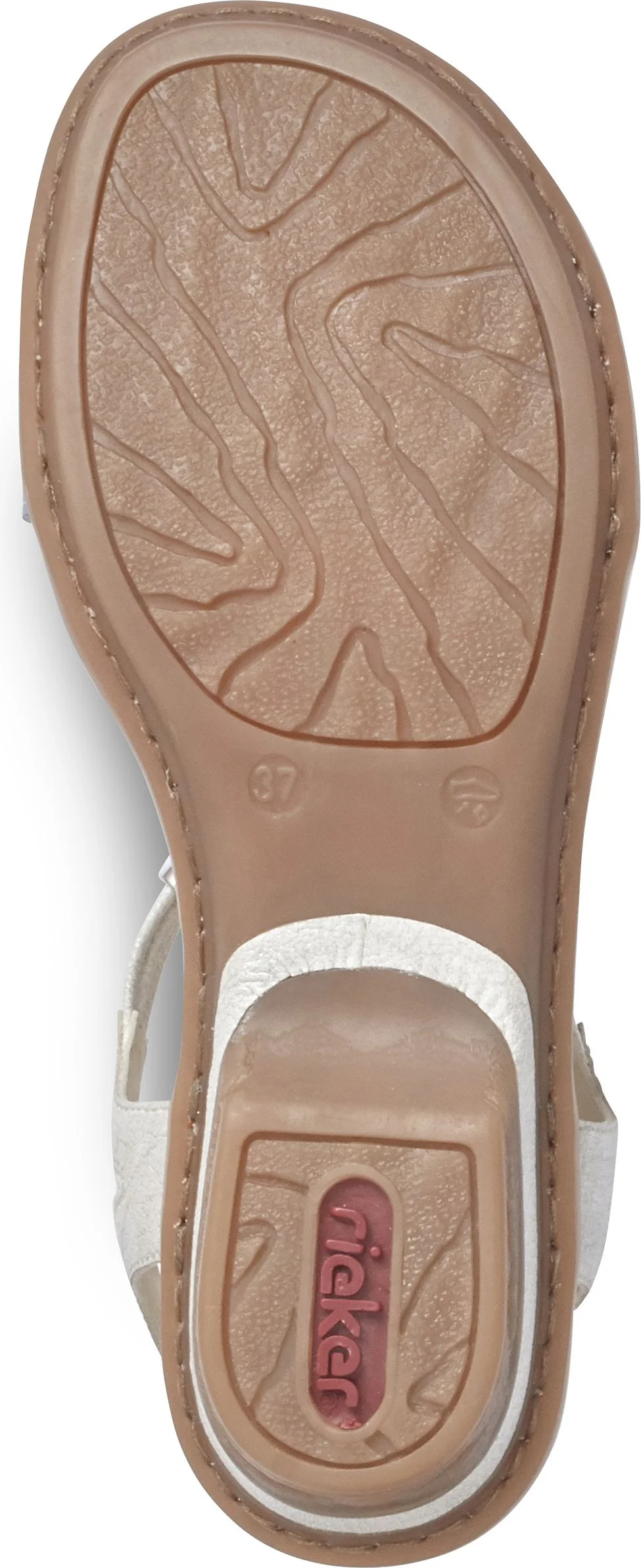 White/Silver Strappy Sandal - Image 6