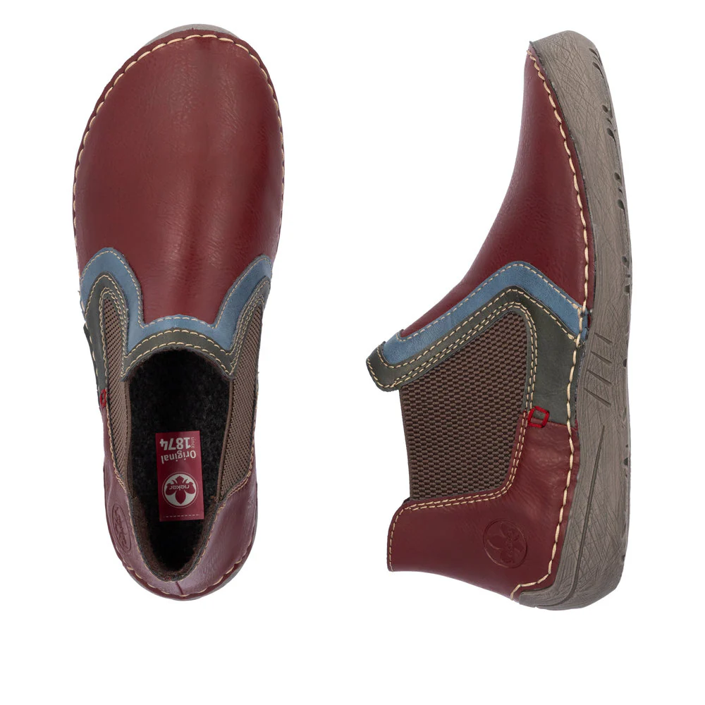 Wine Double Gore Bootie - Image 5