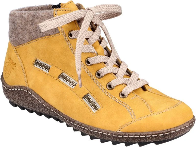 Yellow Lace Up Boot - Image 2