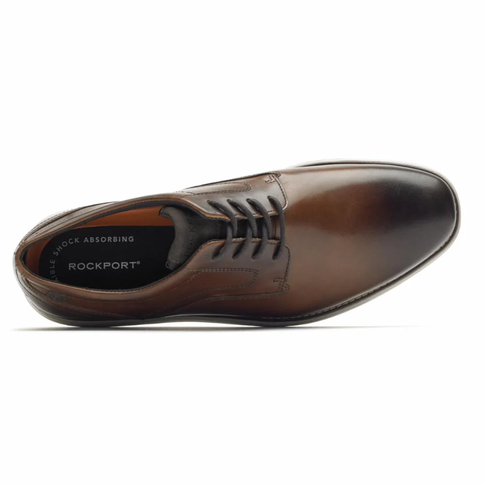 Garett Plain Toe Brown Wide - Image 3