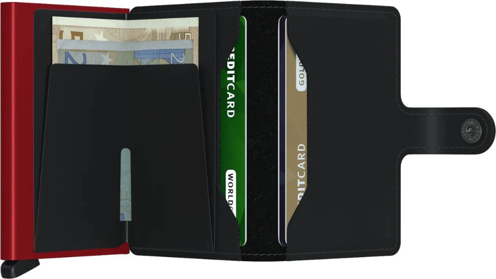 Miniwallet Matte Black & Red - Image 3