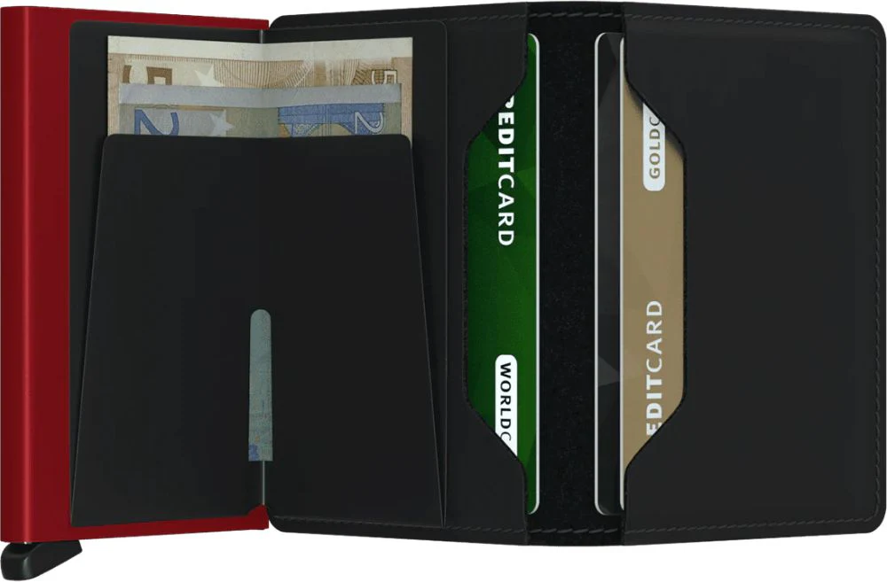 Slimwallet Matte Black & Red - Image 3