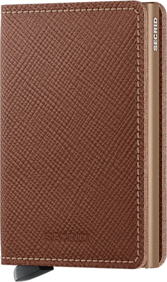 Slimwallet Saffiano Caramel