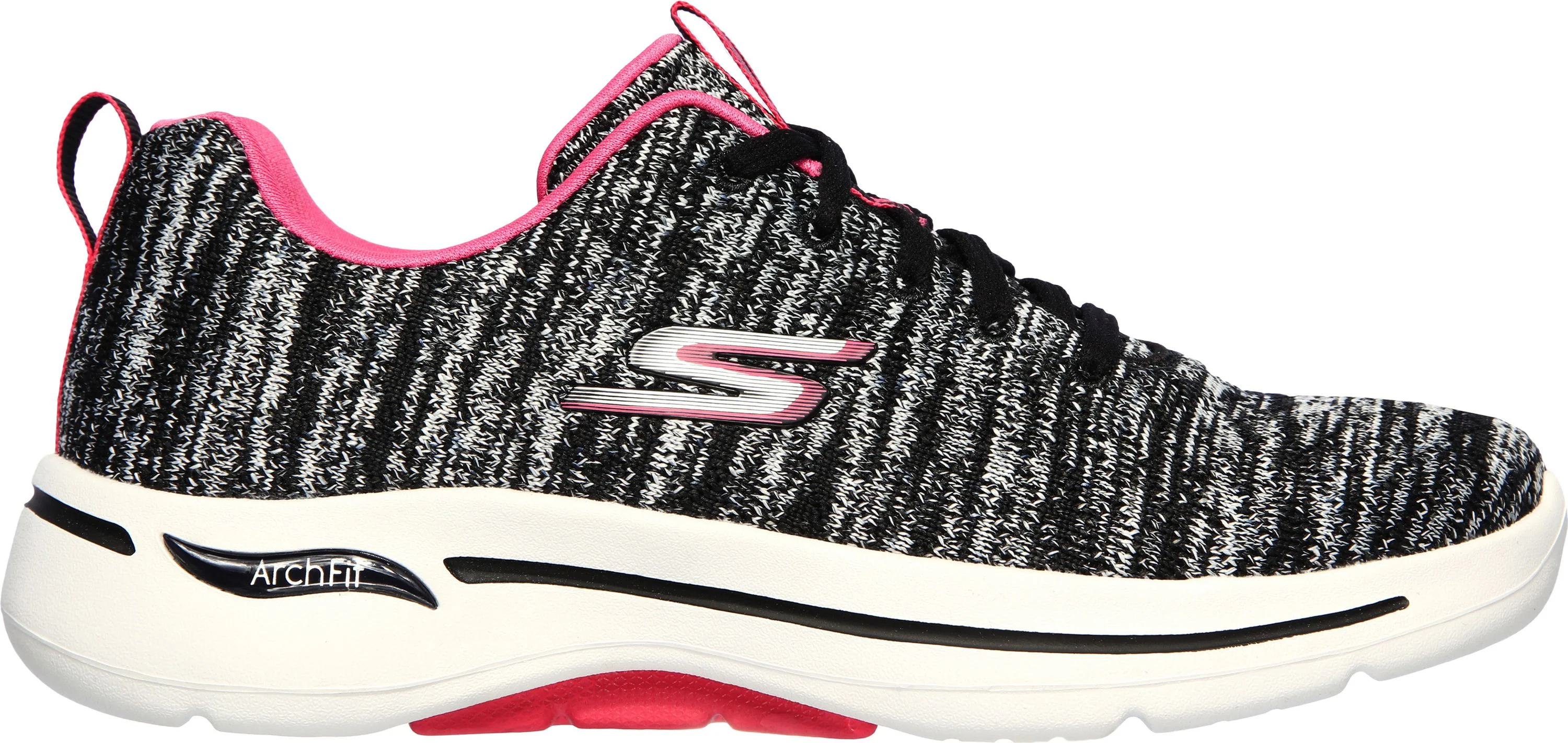 Go Walk Arch Fit Glee Black/Hot Pink - Image 2