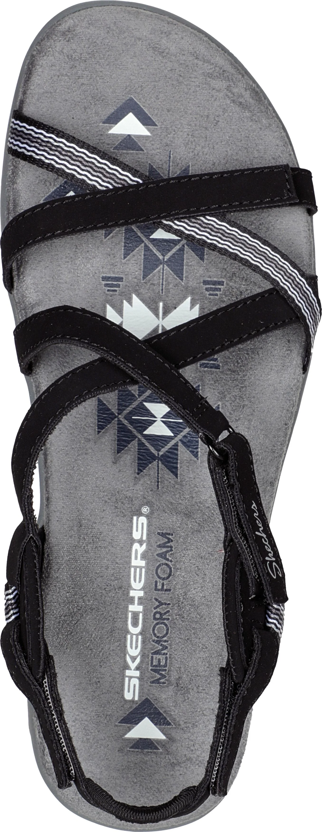 Strappy Open Toe Black Sandal - Image 4
