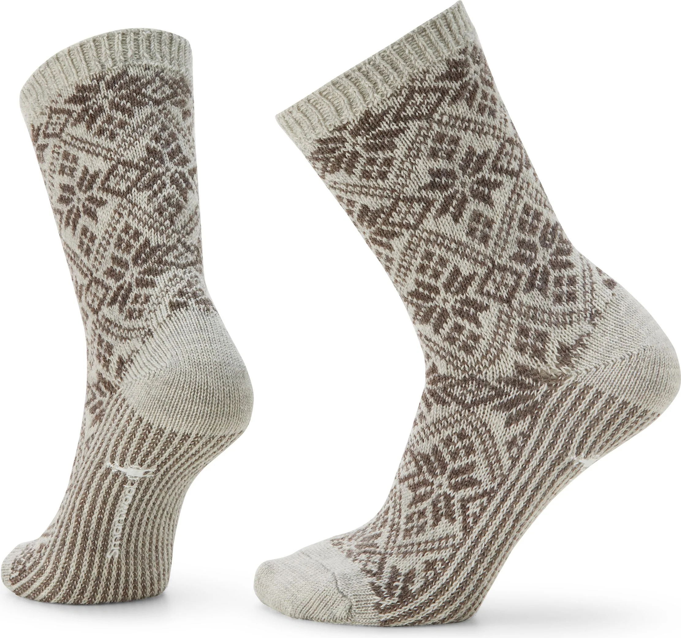 W Everyday Traditional Snowflake Crew Socks Ash