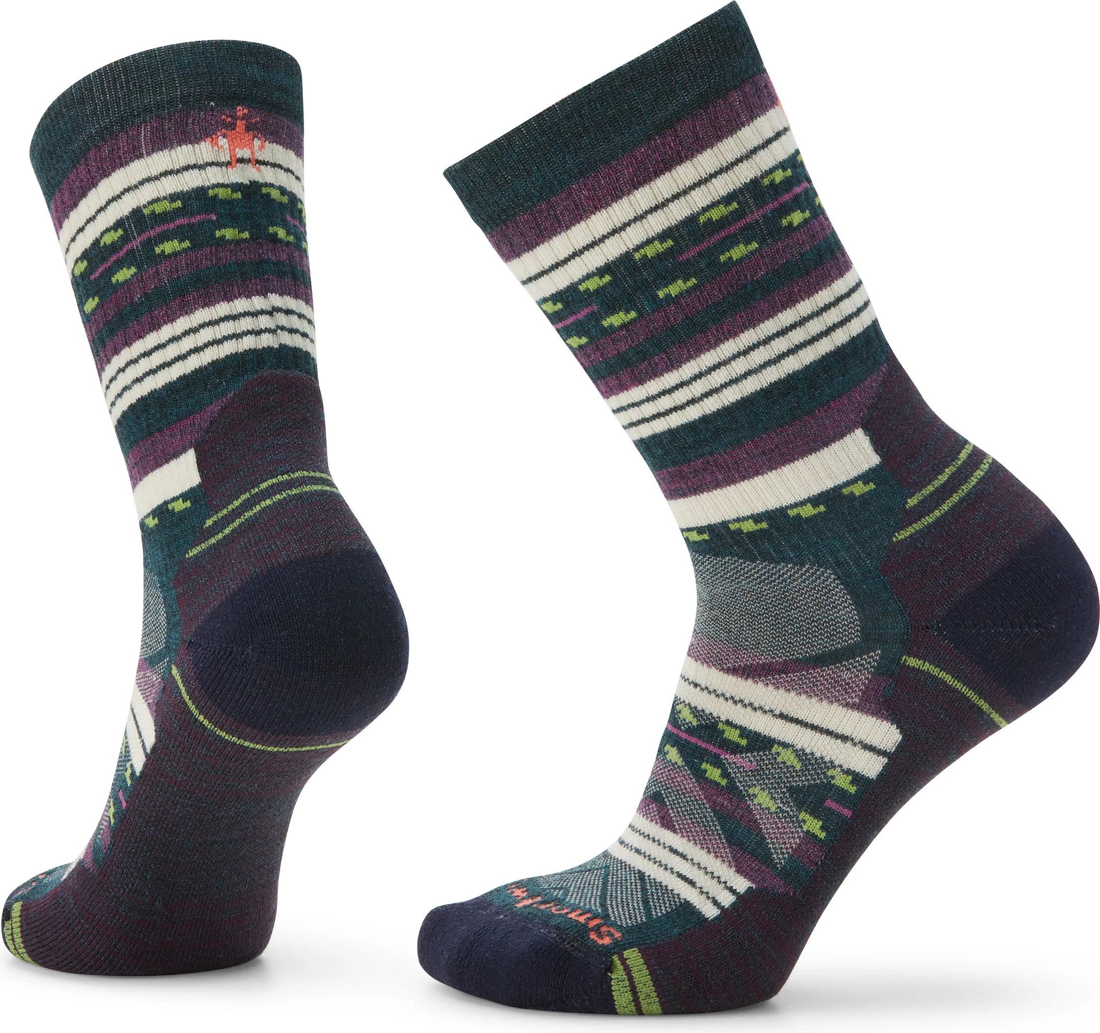 W Hike Light Cushion Margarita Crew Socks Twilight Blue