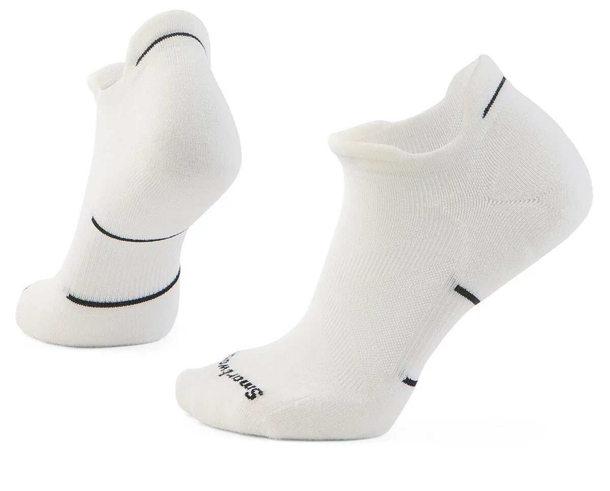 Women's Run Targeted Cushion Low Ankle Socks Black-white