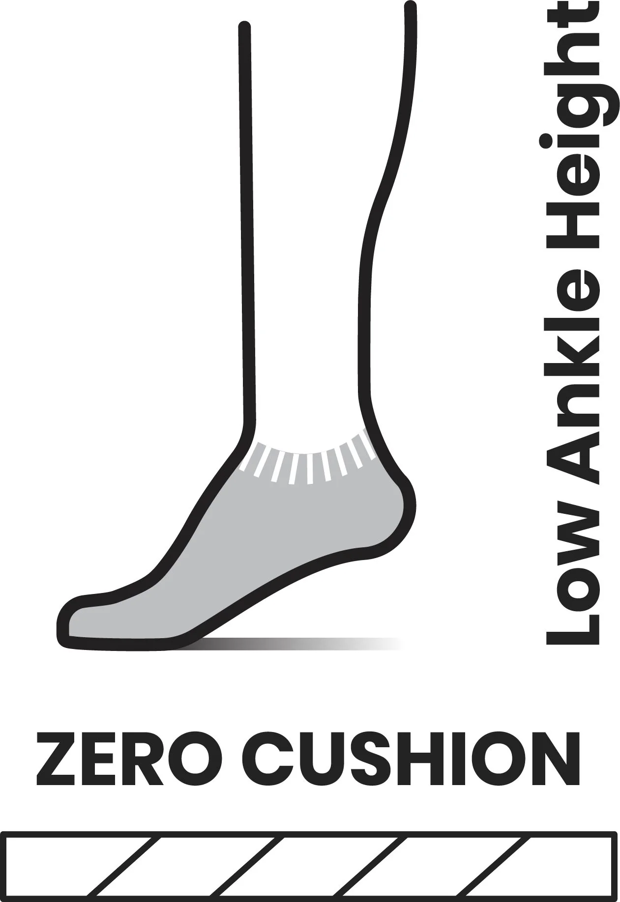 W Run Zero Cushion Low Ankle White - Image 2