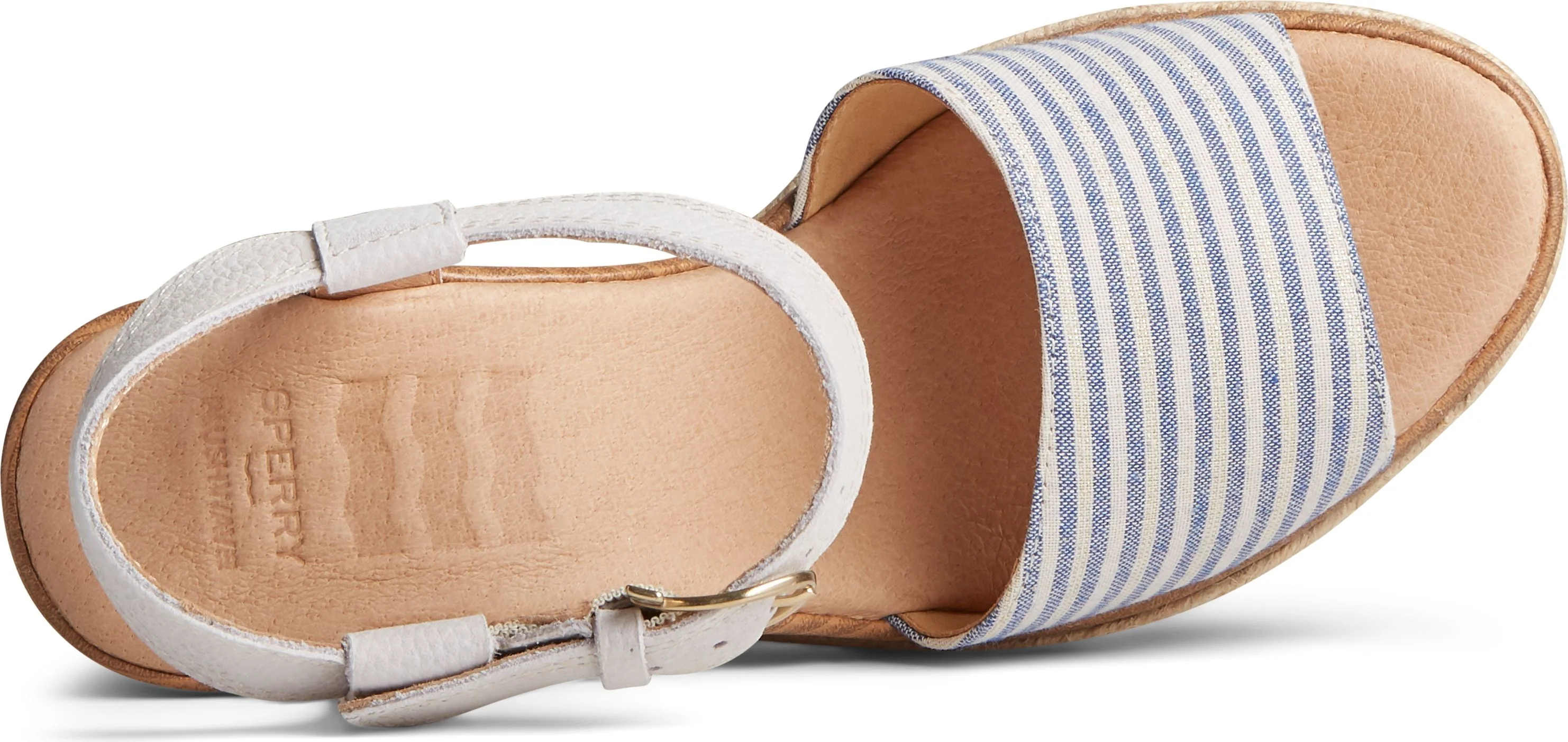 Fairwater Plushwave Wedge Ivory & Blue - Image 3