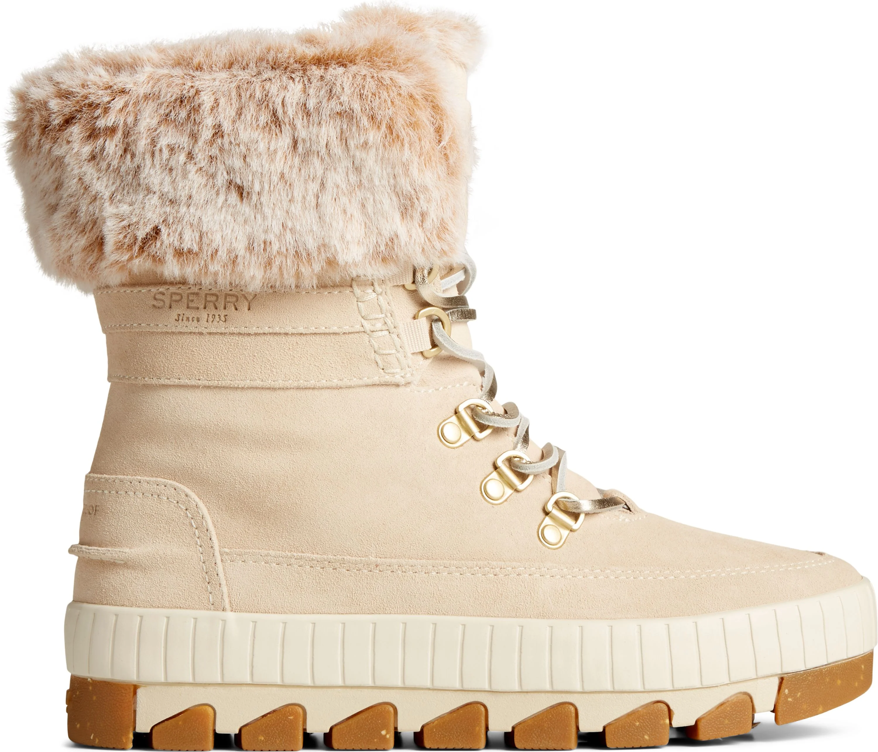 Torrent Winter Lace Up Boot Ivory - Image 2