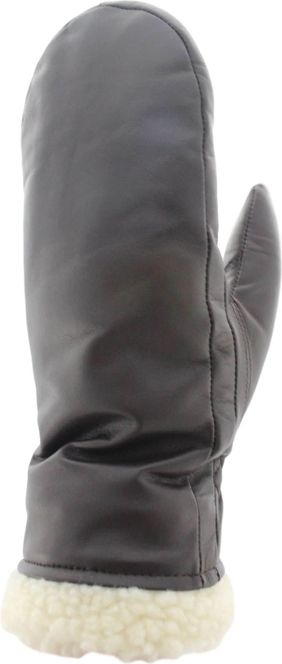 Ladies Sheepskin Mitt Brown