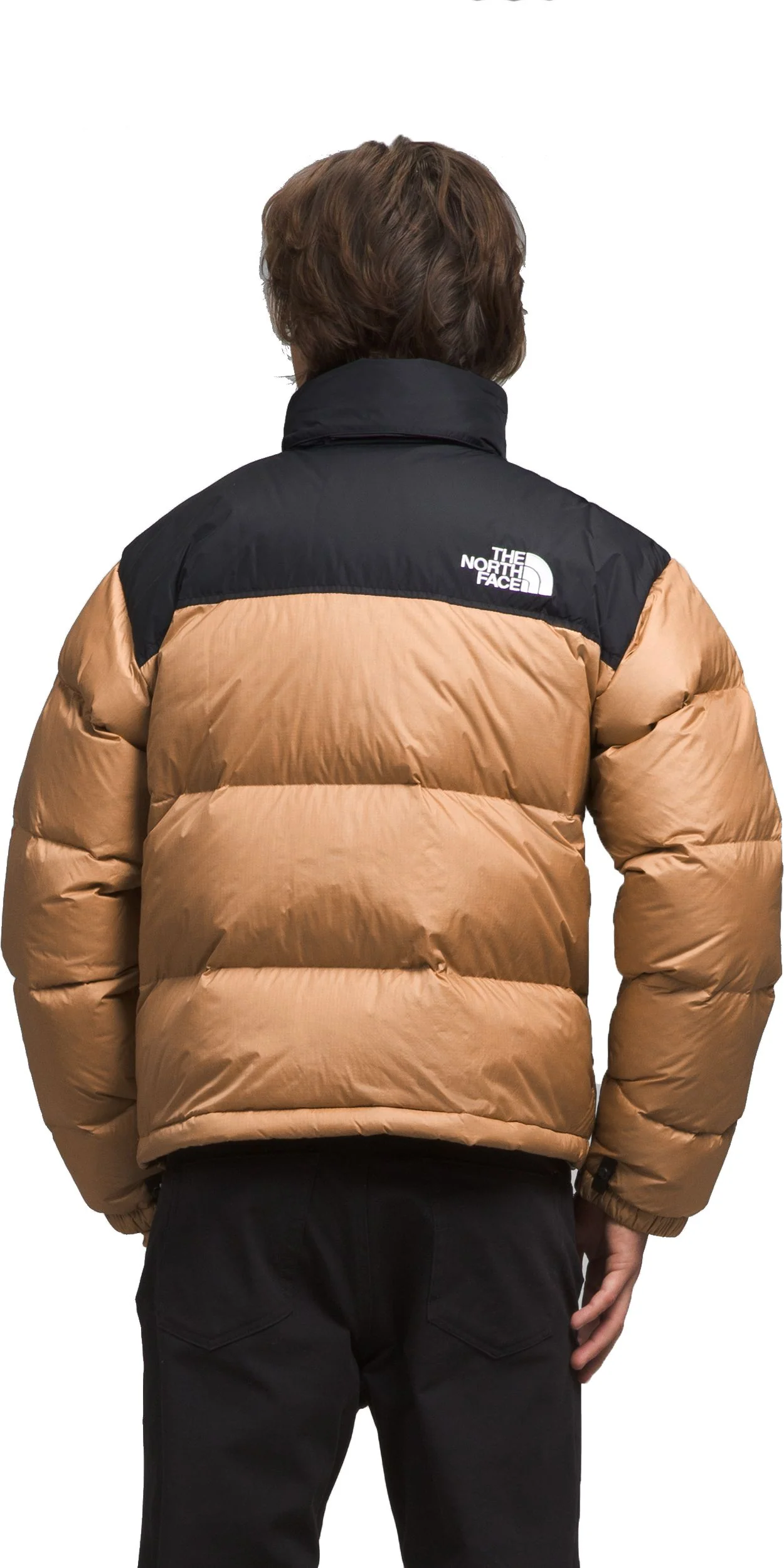Men's 1996 Retro Nuptse Jacket Almond Butter TNF Black - Image 3