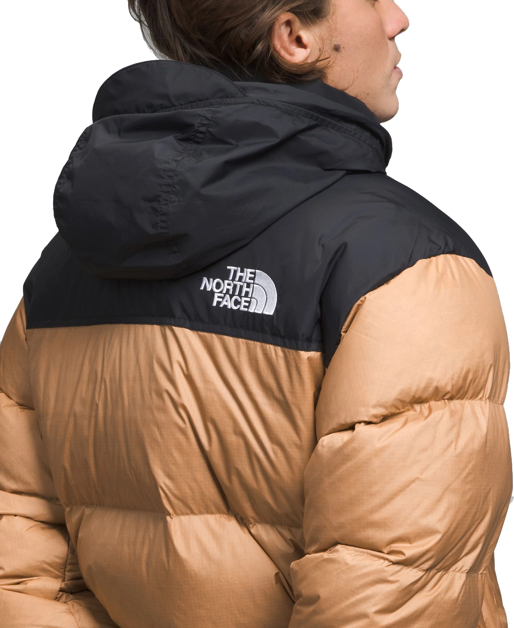 Men's 1996 Retro Nuptse Jacket Almond Butter TNF Black - Image 4