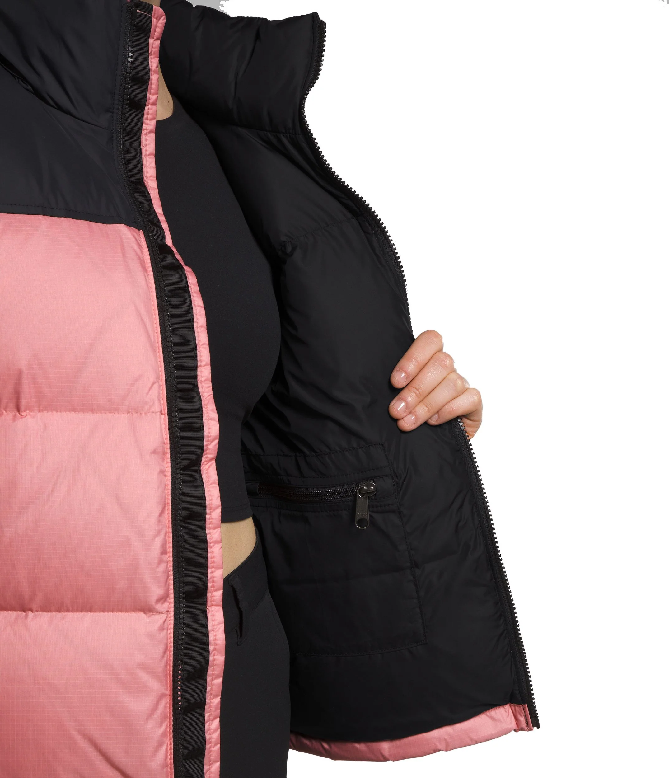 Women's 1996 Retro Nuptse Jacket Shady Rose TNF Black - Image 4