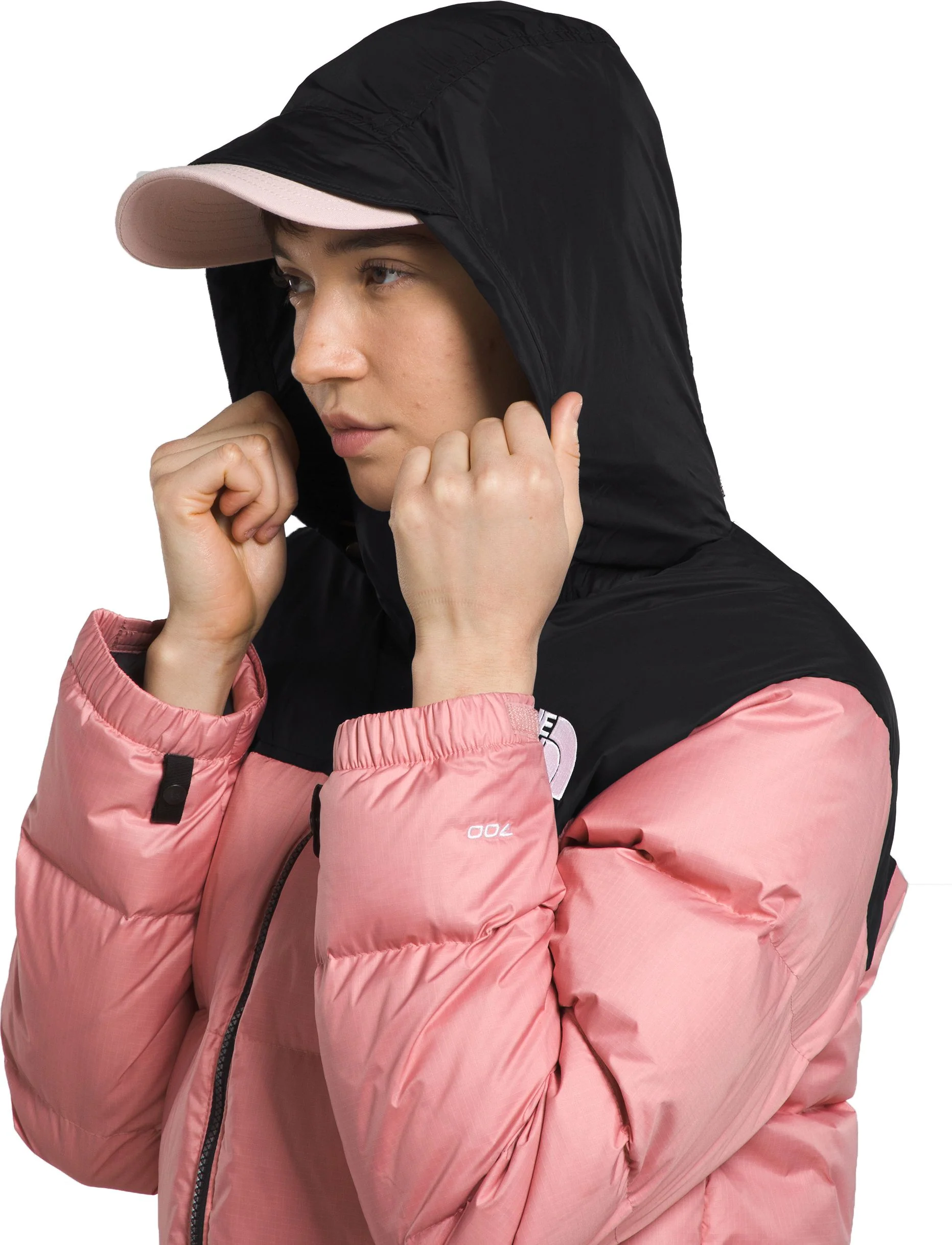 Women's 1996 Retro Nuptse Jacket Shady Rose TNF Black - Image 6
